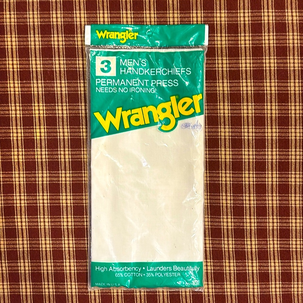 Vintage Wrangler Handkerchief New In Package